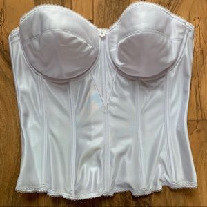 36D Bustier white strapless
